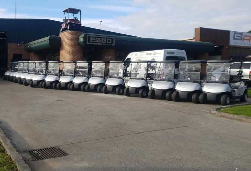 Albert Park take delivery of their new E-Z-GO RXV EFI Petrol Vehicles Albert Park take delivery of their new E-Z-GO RXV EFI Petrol Vehicles